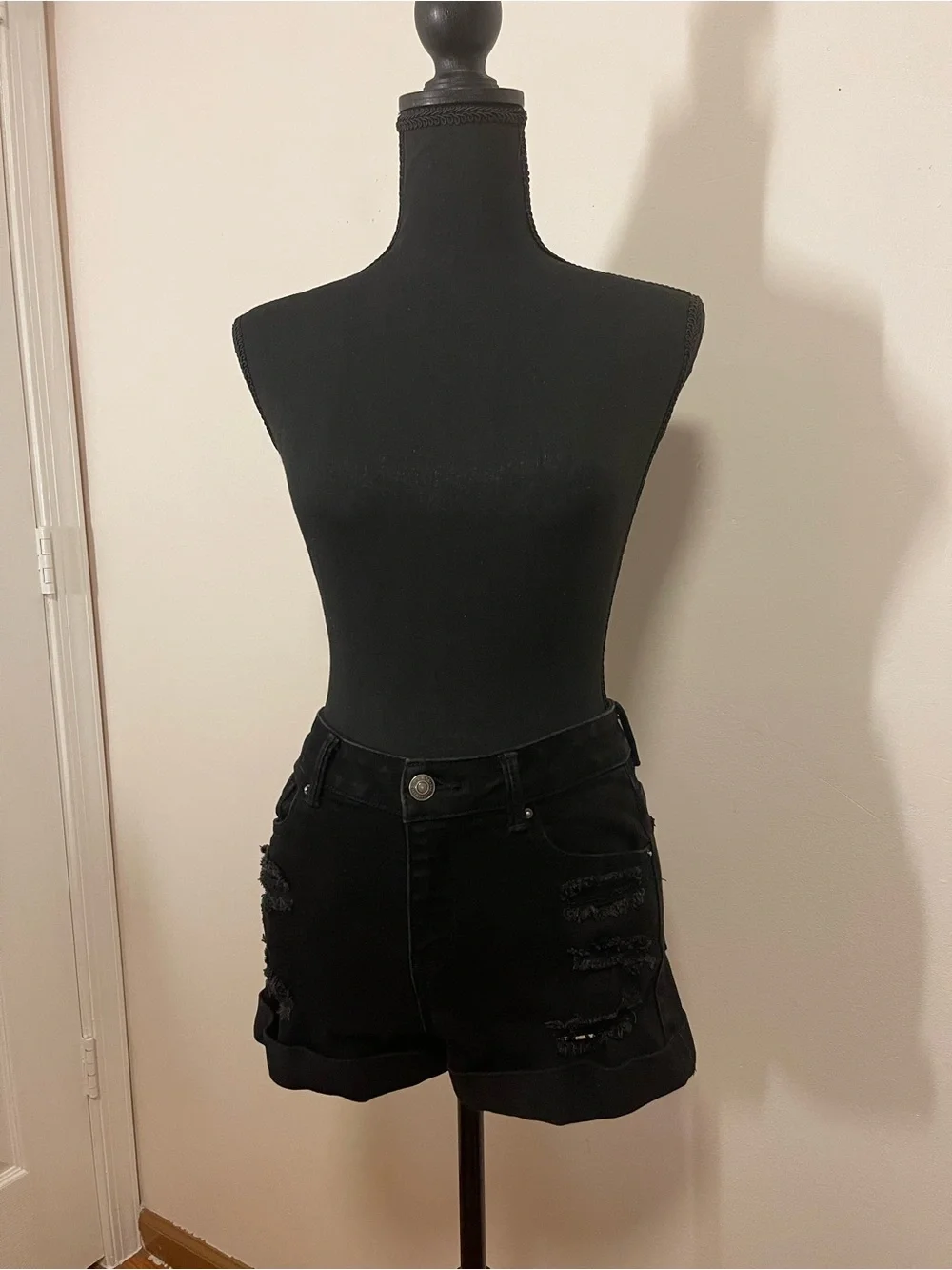 WAX JEAN Collection Black Jeans shorts - S